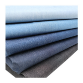 CraftsFabrics 5Pcs/Set Linen Rayon Twill Stretch 48cm Wide DIY Plain Soft Denim Quilting Cotton Poplin Fabric Ideal for Sewing, Quilting